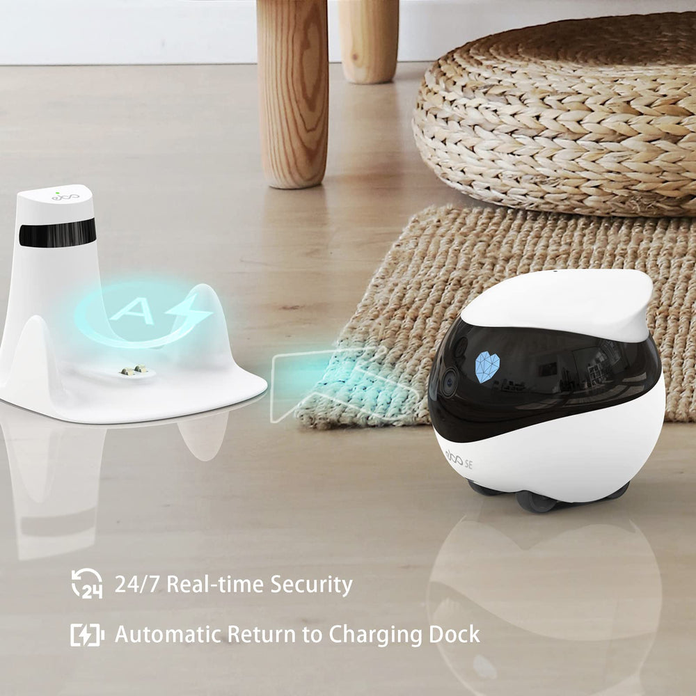Enabot EBO SE two-way talk enables real-time chats with family or pets.