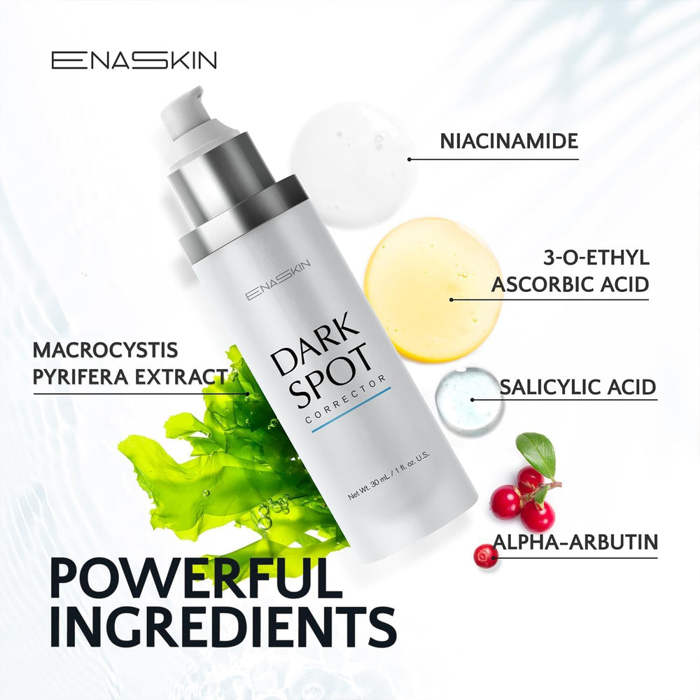 EnaSkin serum during night routine for even-toned skin