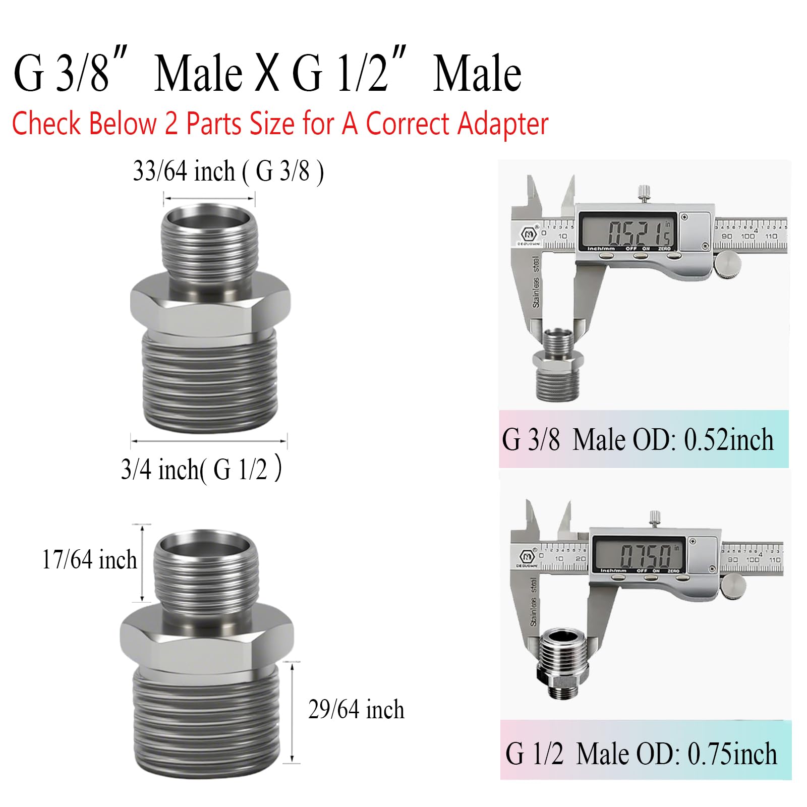 ENCMY adapter includes Teflon tape for a tight, leak-free seal.