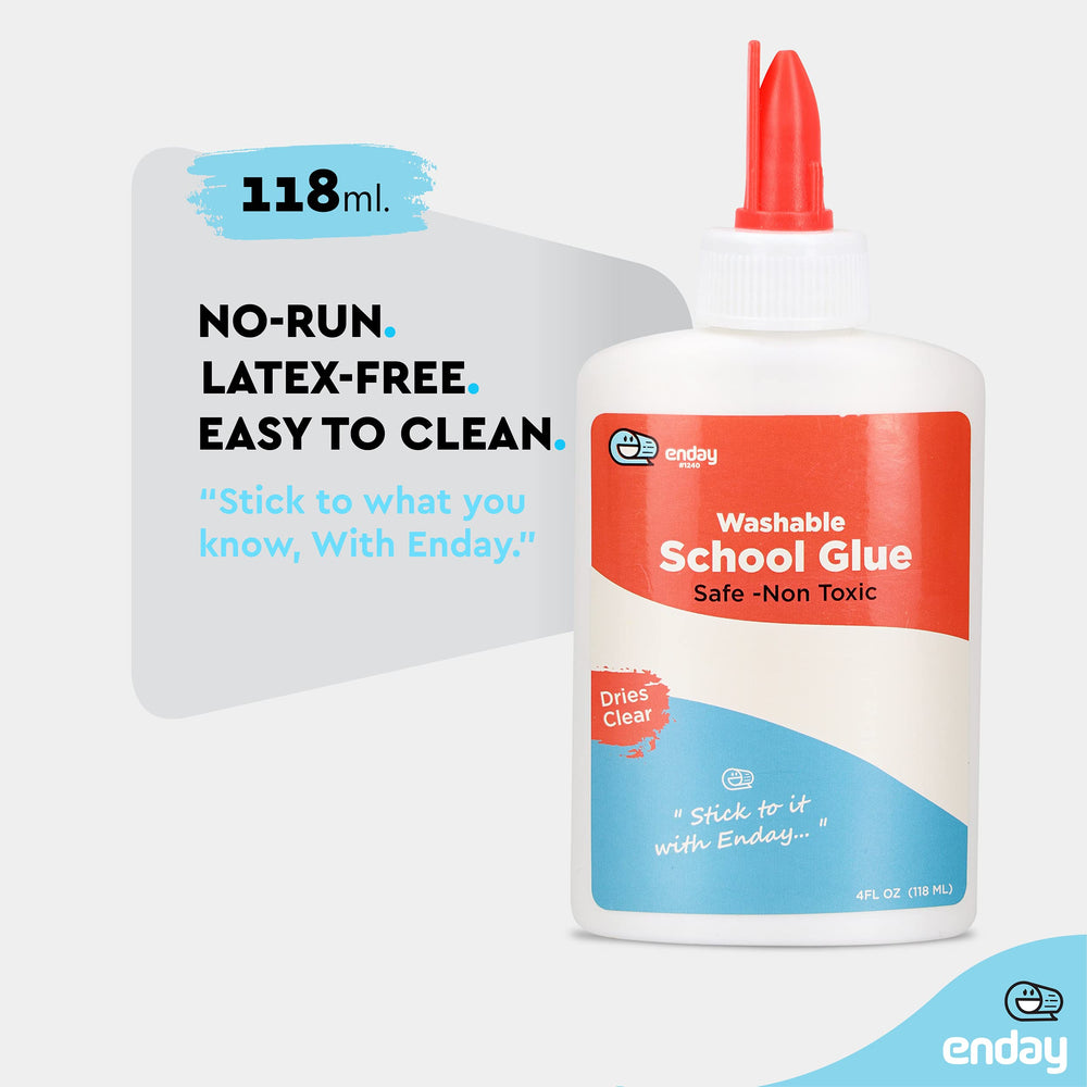 Enday liquid glue bonds photos, paper, and lightweight materials in minutes