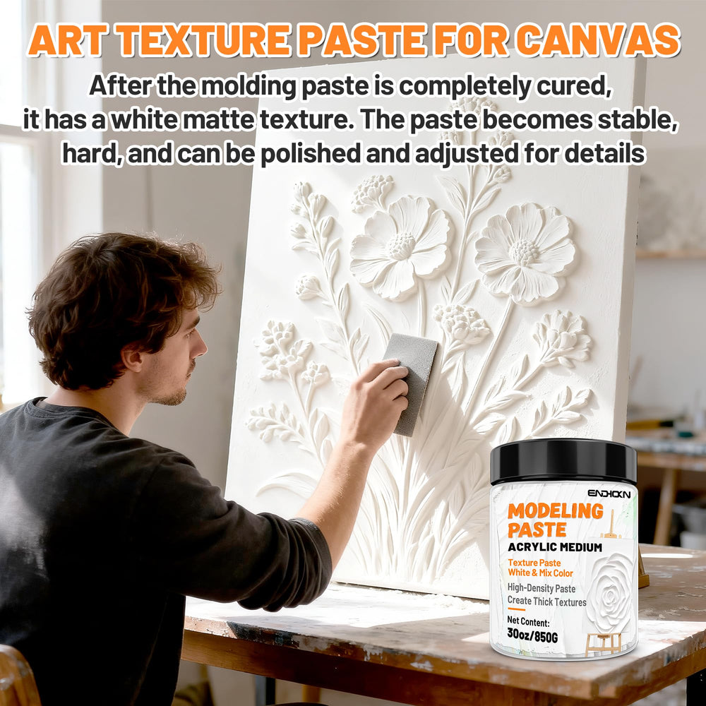 Endhokn sand-texture mix adds tactile variation and interest.
