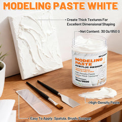 Endhokn textured paste with creamy consistency enables smooth sculpting and relief.