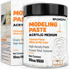 Endhokn thick modeling paste 600ml bottle for durable textured acrylic art.