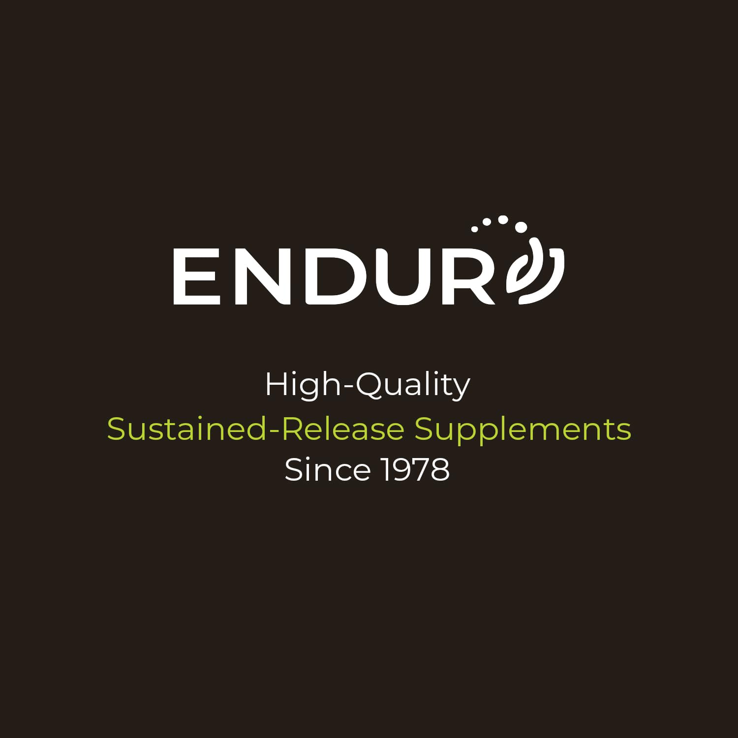 ENDUR-ACIN vegan gluten-free icon highlights lifestyle-friendly supplement.