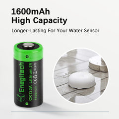 Enegitech CR123A standby power up to 10 years.