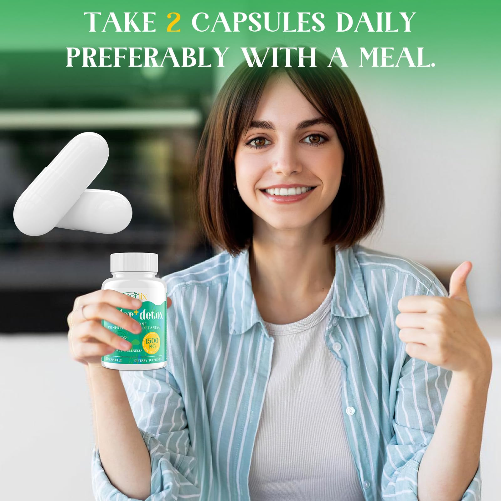 Enerlix vegan capsules packaging on shelf reflecting organic and vegan-friendly ingredients