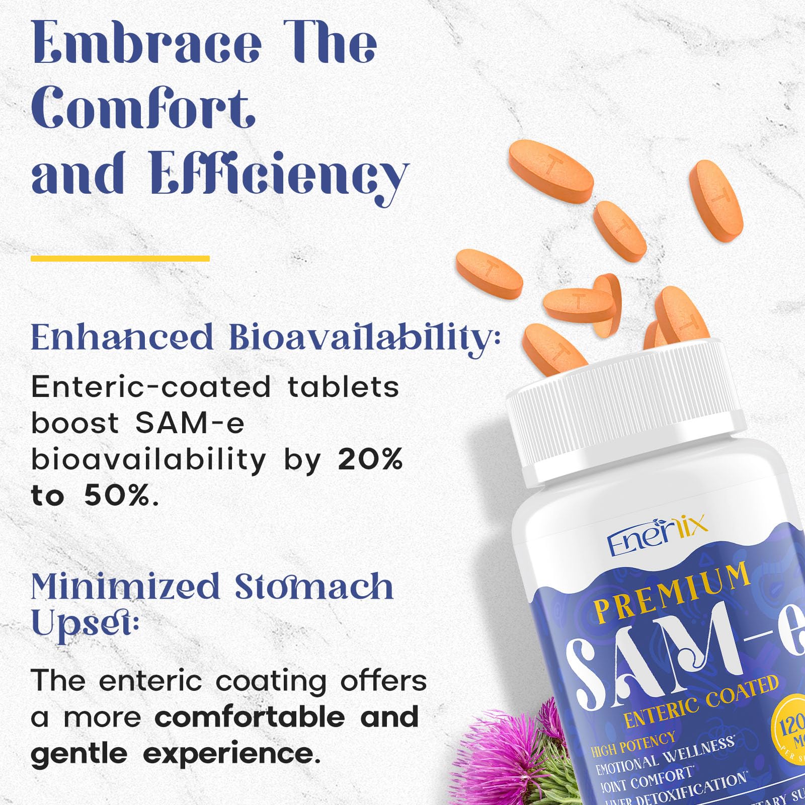 Enerlix vegan gluten-free formula label on bottle
