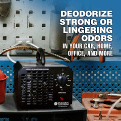 Enerzen ozone generator control panel with simple timer for easy operation.