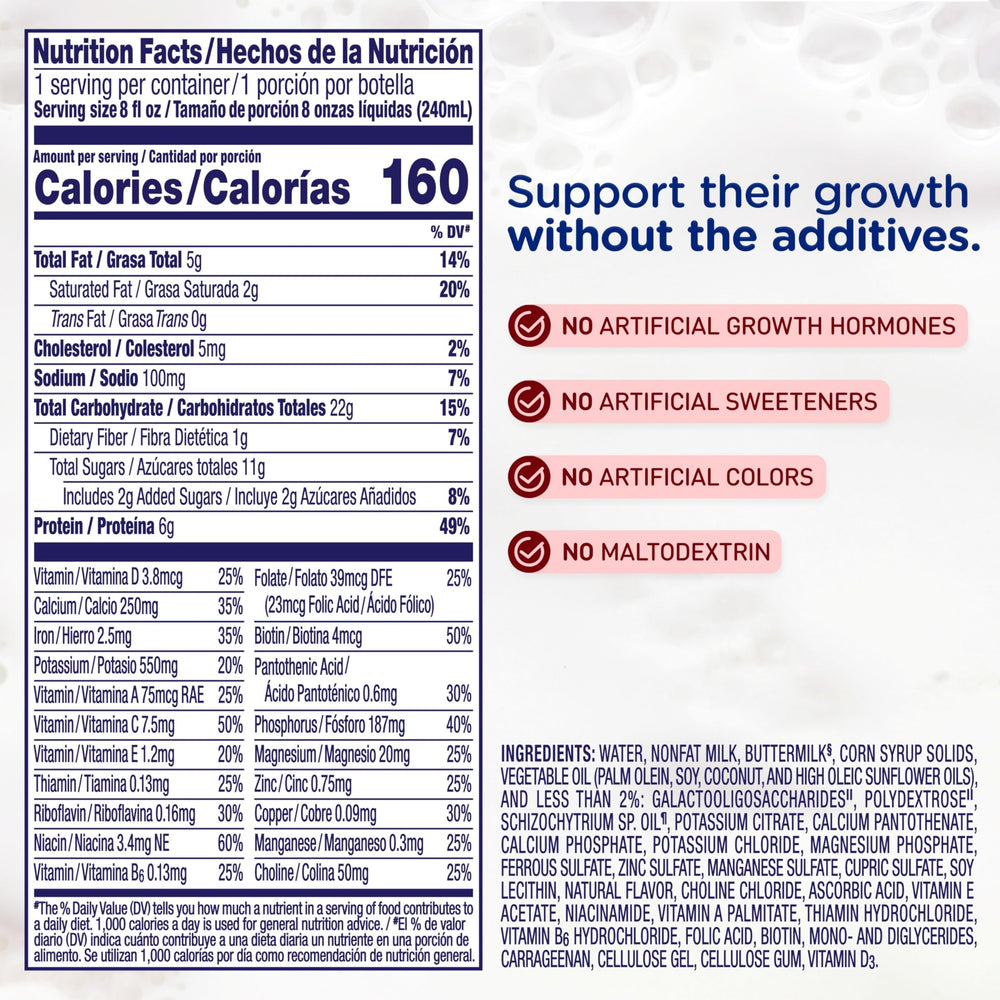 Enfagrow NeuroPro bottle front view showing 8 oz serving for toddlers.