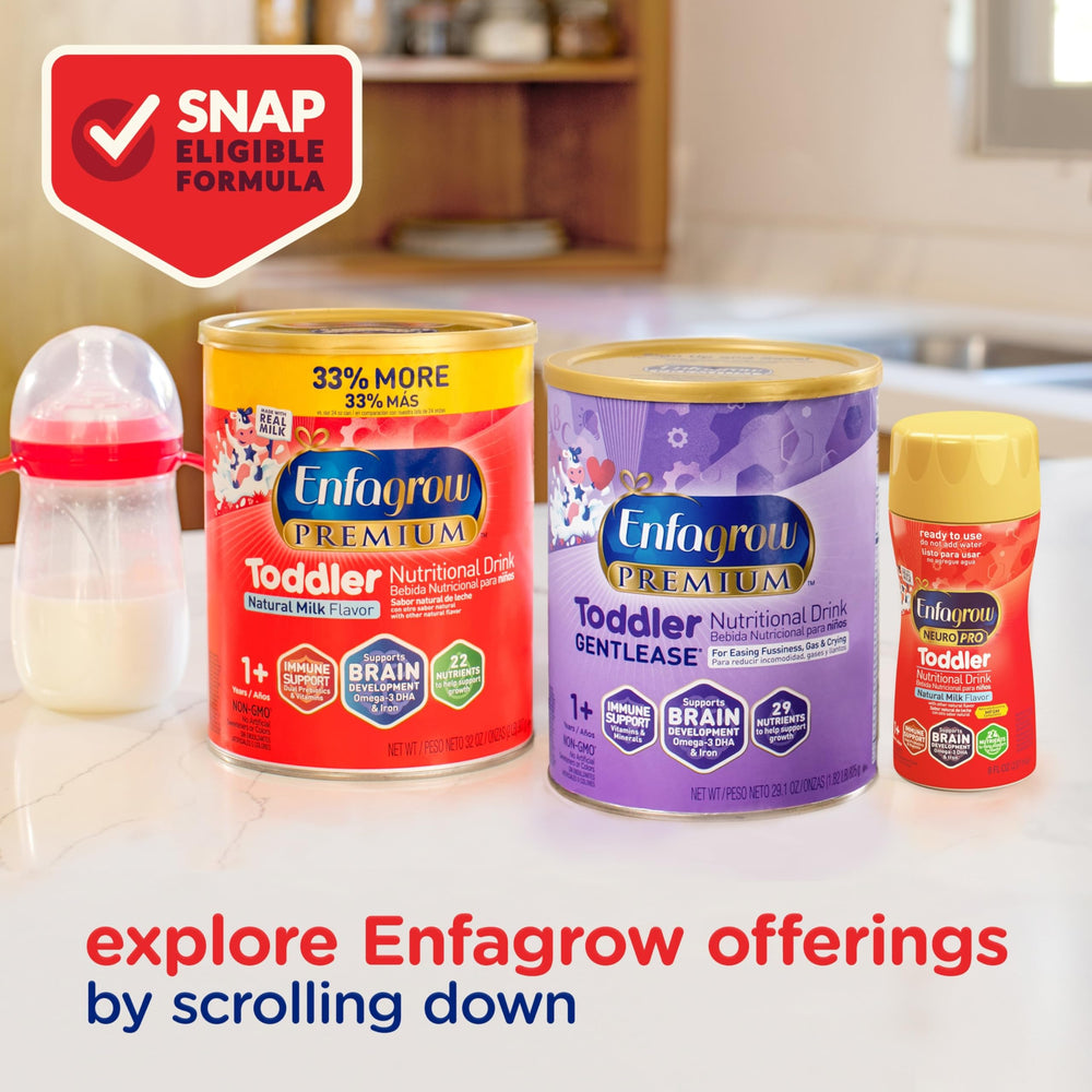 Enfagrow NeuroPro in-pack packaging showcases non-GMO ingredients.