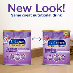 Enfagrow Gentlease can close-up highlights real milk ingredients and nutrient-rich formula.