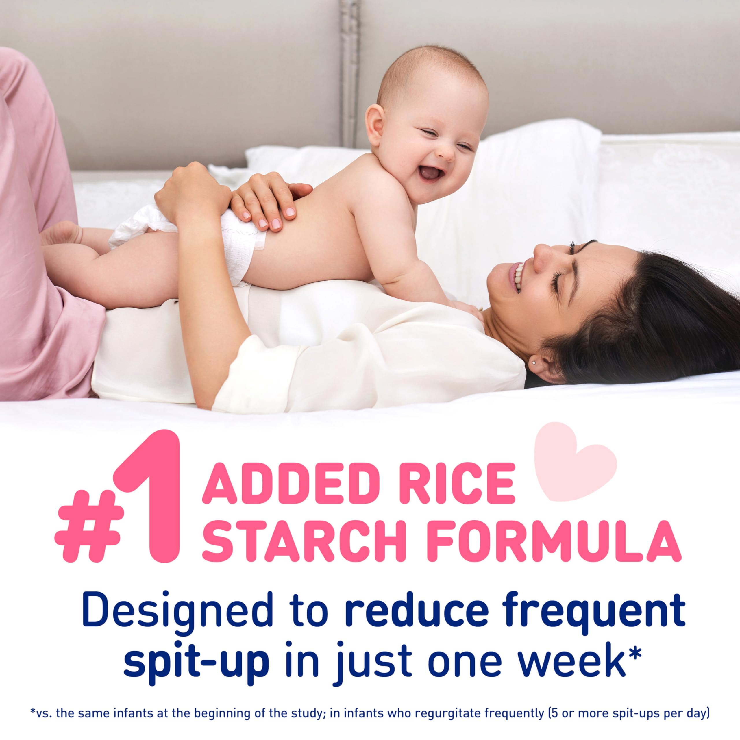 DHA focus for brain development associated with Enfamil A.R. imagery