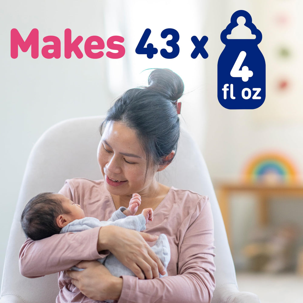 Iron nutrition focus in Enfamil A.R. bottle shot for complete infant nutrition