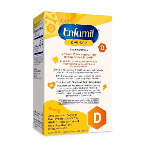 Enfamil D-Vi-Sol can be mixed with breast milk or formula