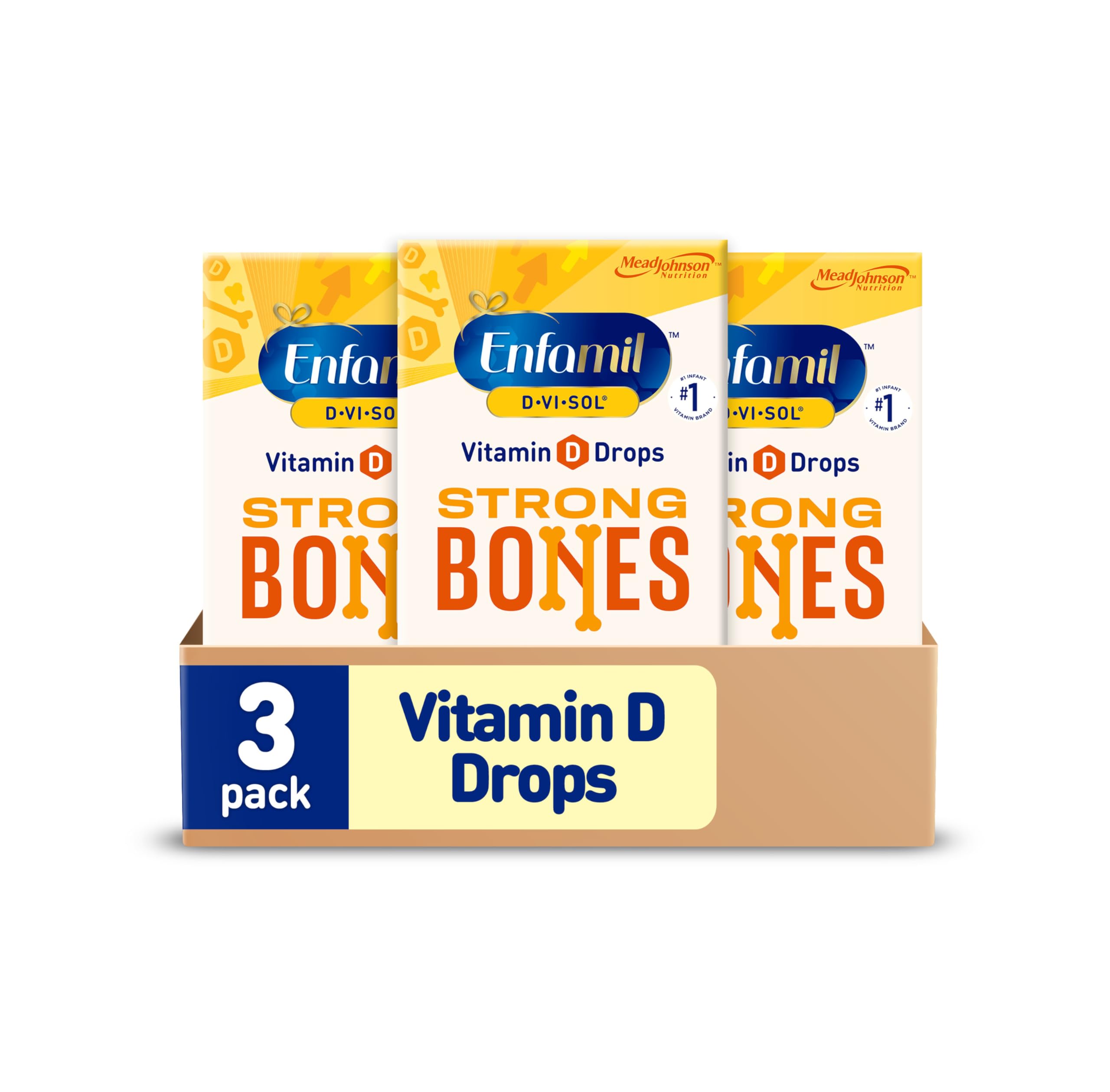 Enfamil D-Vi-Sol bottle front for infant vitamin D support