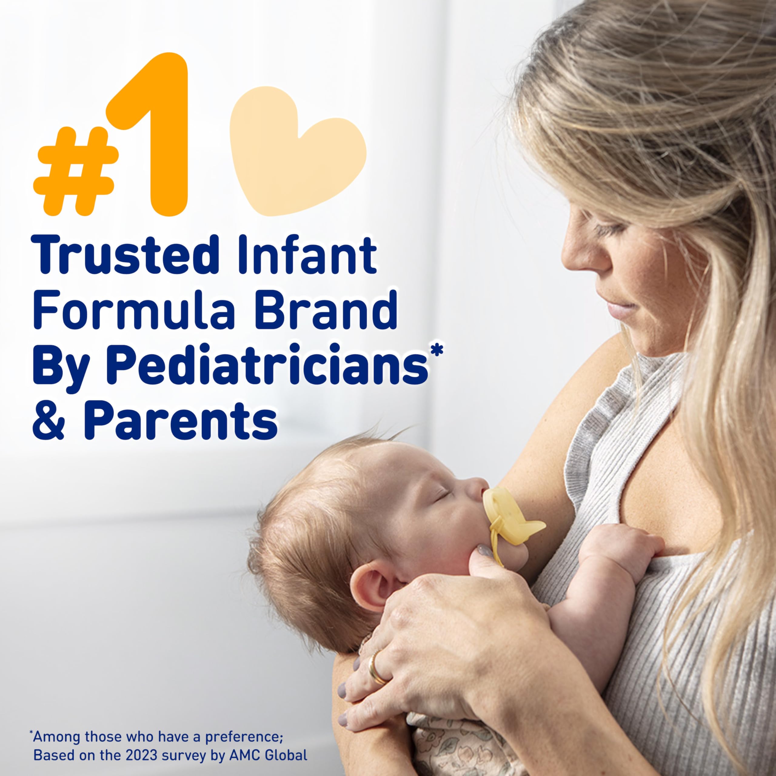Graphic of Enfamil Infant ingredients emphasizing omega-3 DHA and vitamins.