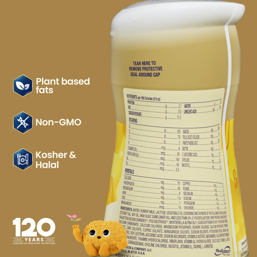 DHA and HuMo6 immune blend featured on Enfamil NeuroPro packaging.