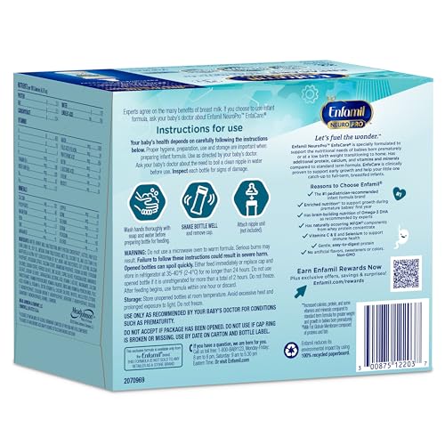 Vitamins and minerals in Enfamil NeuroPro EnfaCare support growth