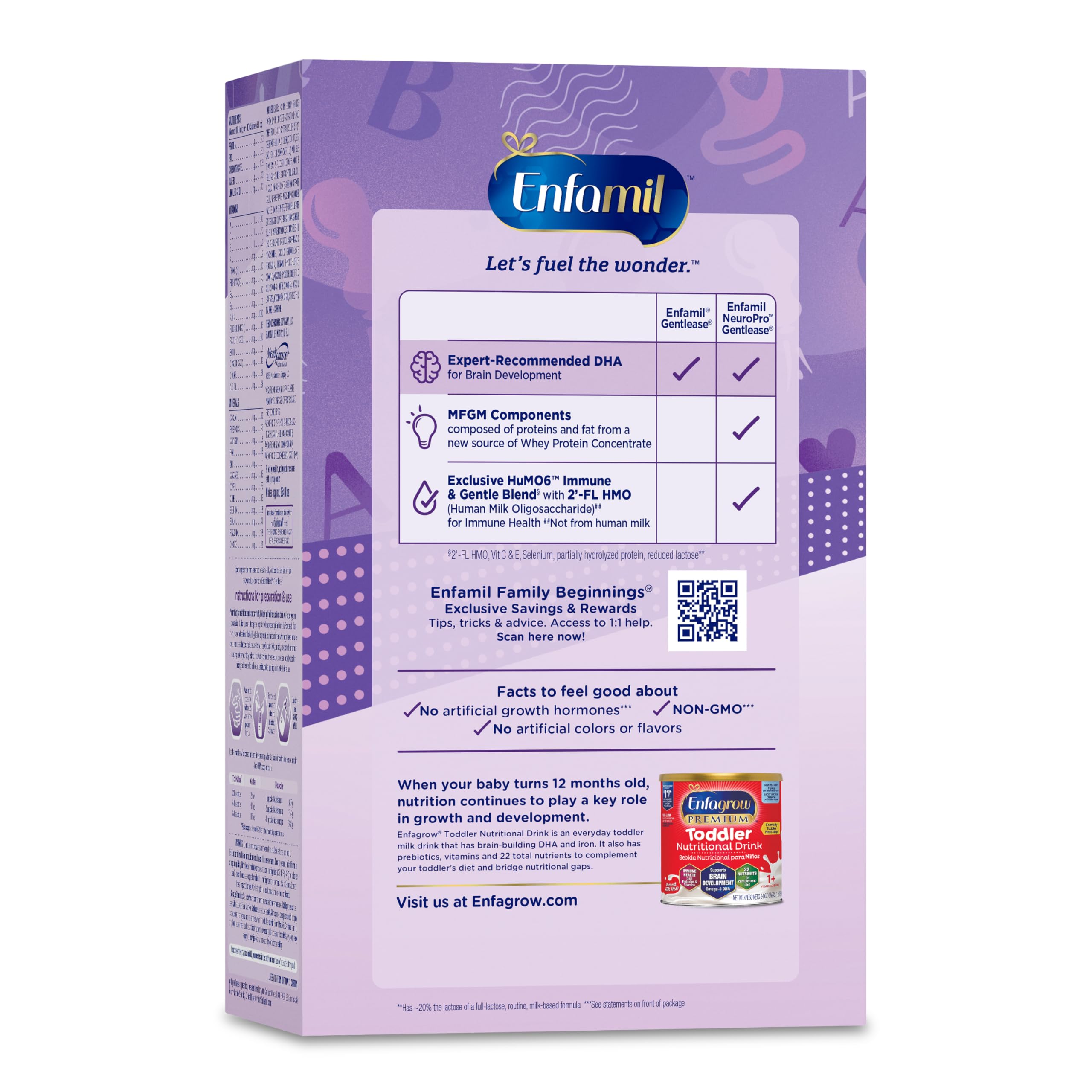 Enfamil NeuroPro Gentlease with HuMO6 immune blend for baby defenses