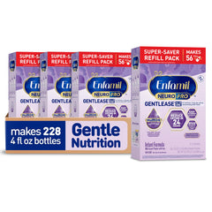 Enfamil NeuroPro Gentlease tub front view showing powder formula for gentle digestion