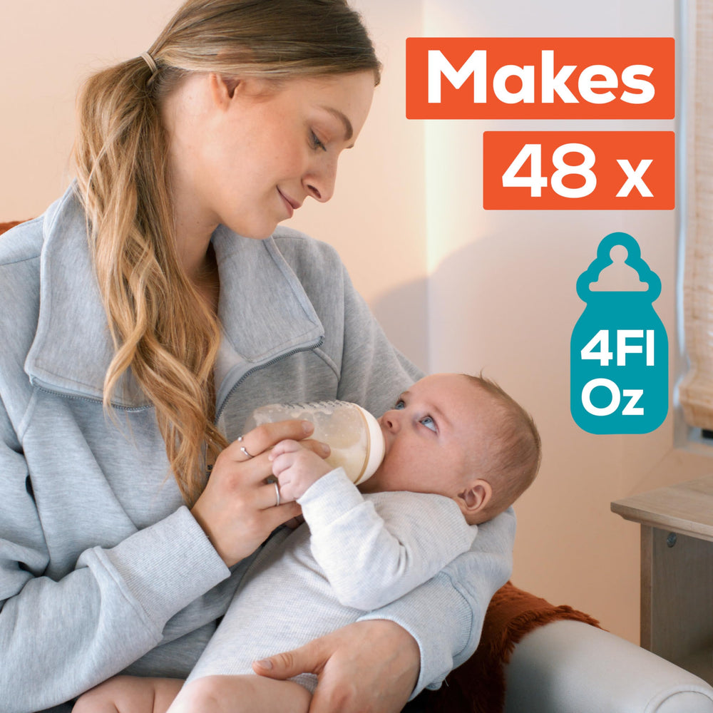 Infant bottle with Nutramigen signaling possible 24-hour colic relief