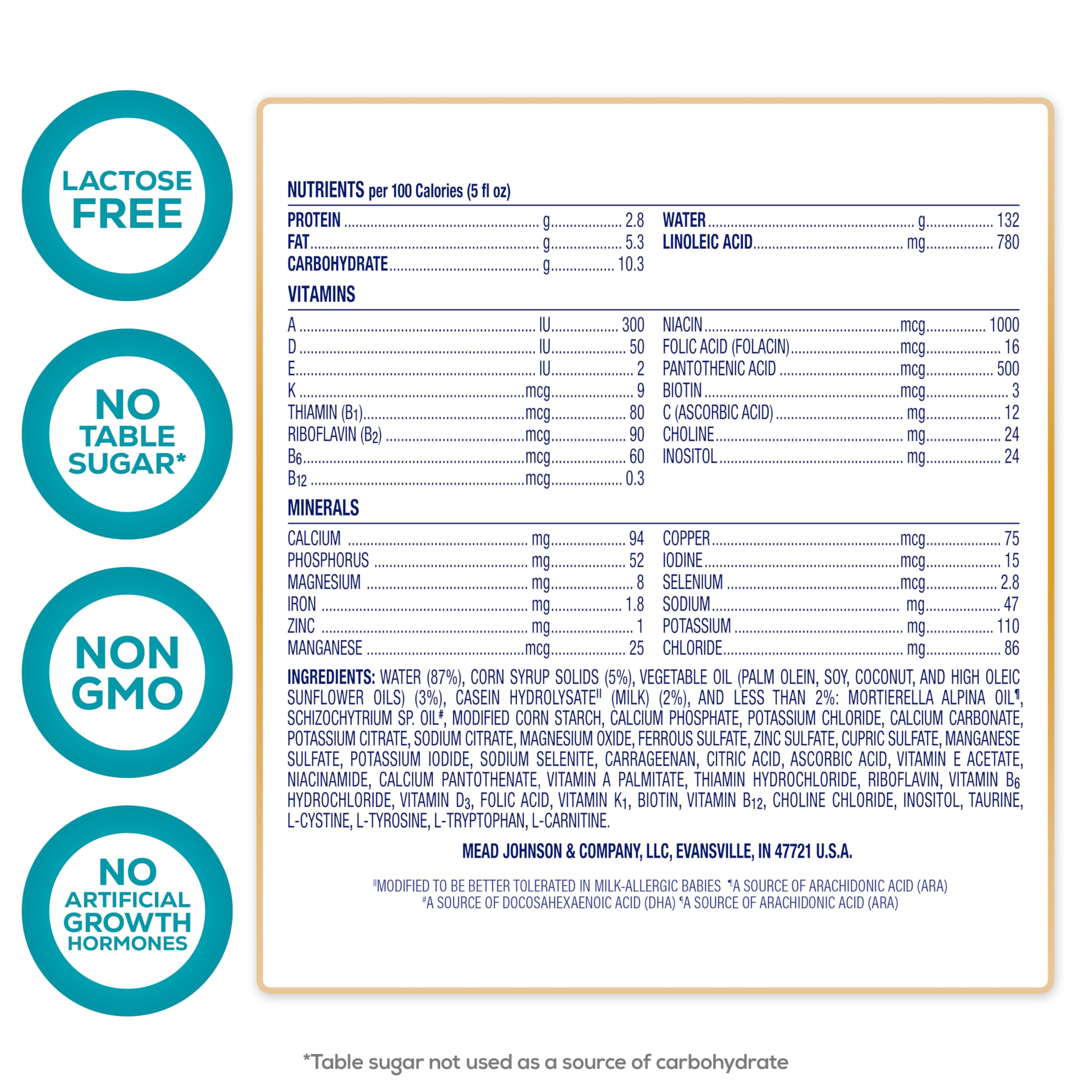 Enfamil Nutramigen infant feeding with bottle showing easy digestion