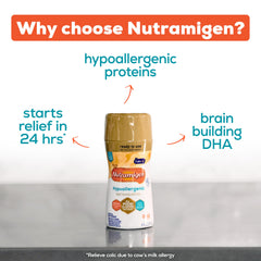 Enfamil Nutramigen lactose-free formula emphasizes easy digestion for babies.