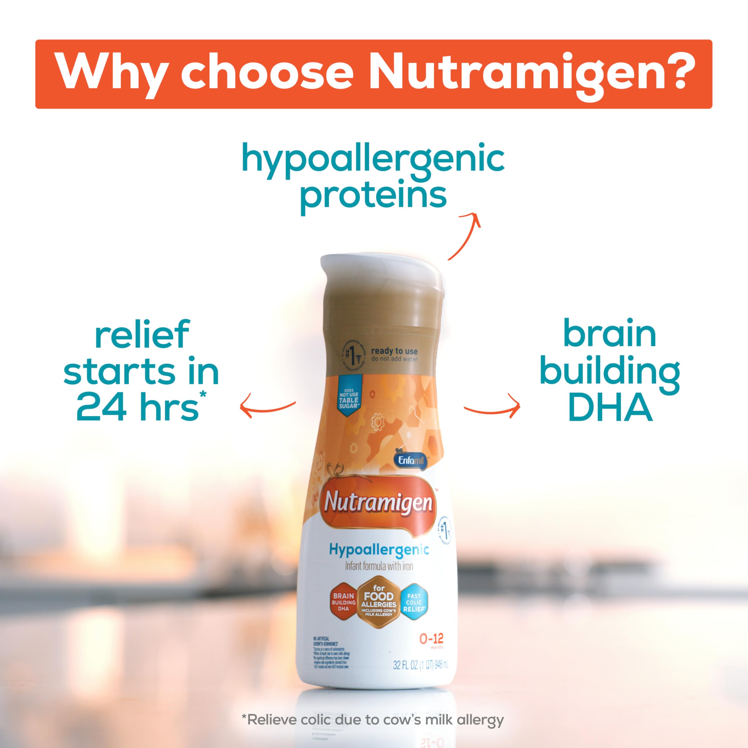 Enfamil Nutramigen LGG probiotic label indicating digestive support