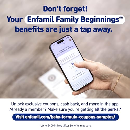 Enfamil Optimum packaging on store shelf for convenient purchase.