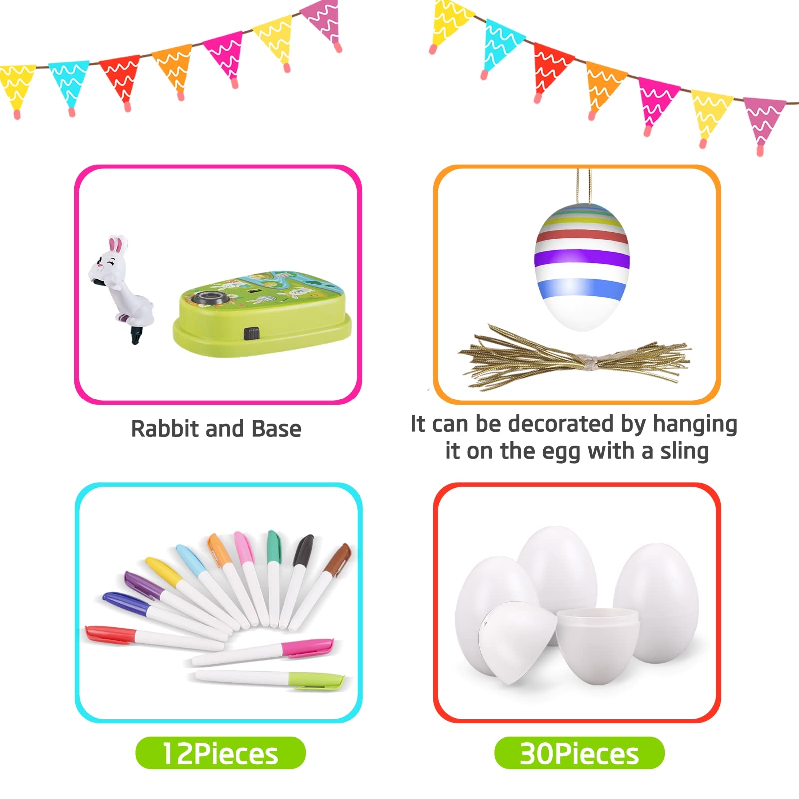 Engfa 12 color markers that dry quickly for vibrant egg art