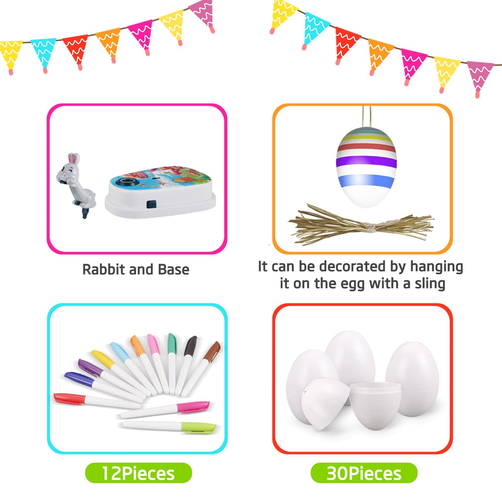 Engfa 30 plastic eggs ready for both real and fake egg decorating.
