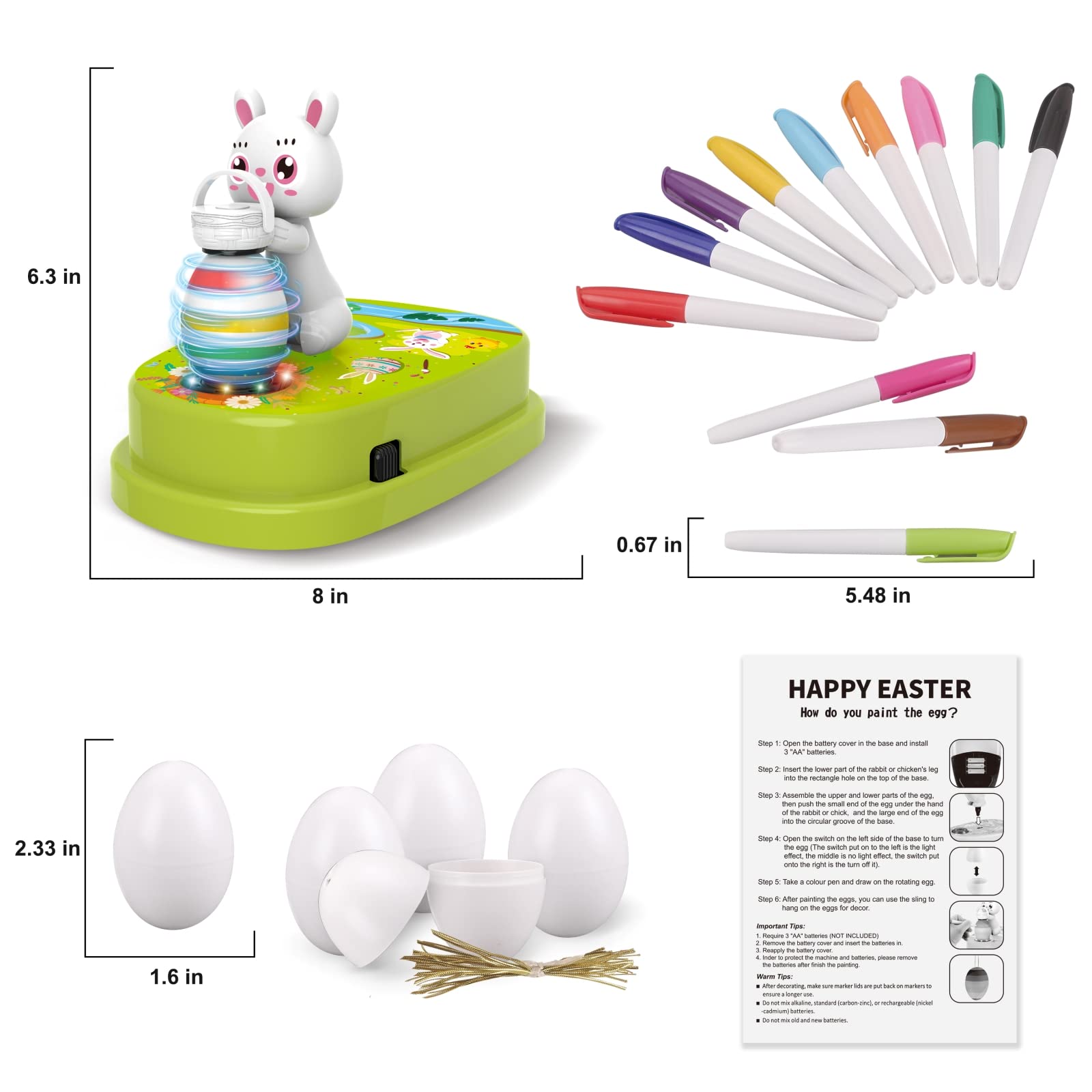 Engfa colorful Easter egg designs showcasing creativity