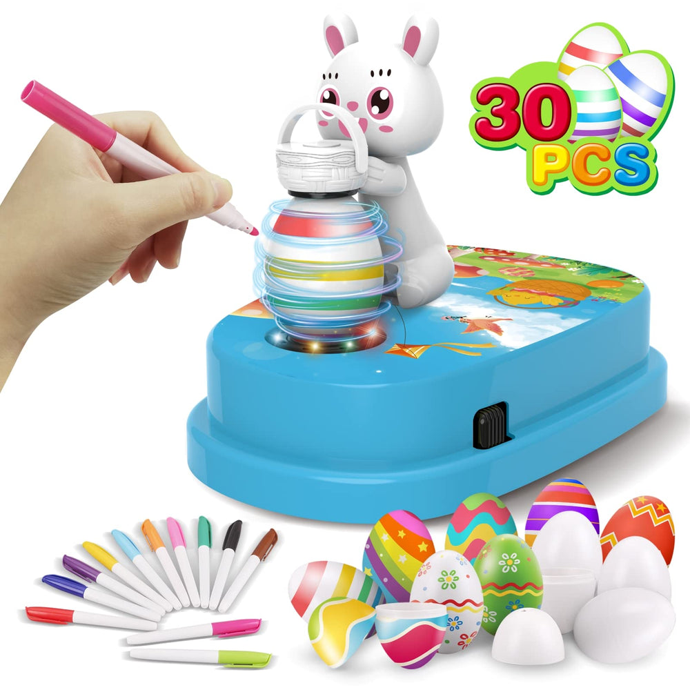 Engfa Easter egg decorating spinner in use for creative, mess-free egg designs.