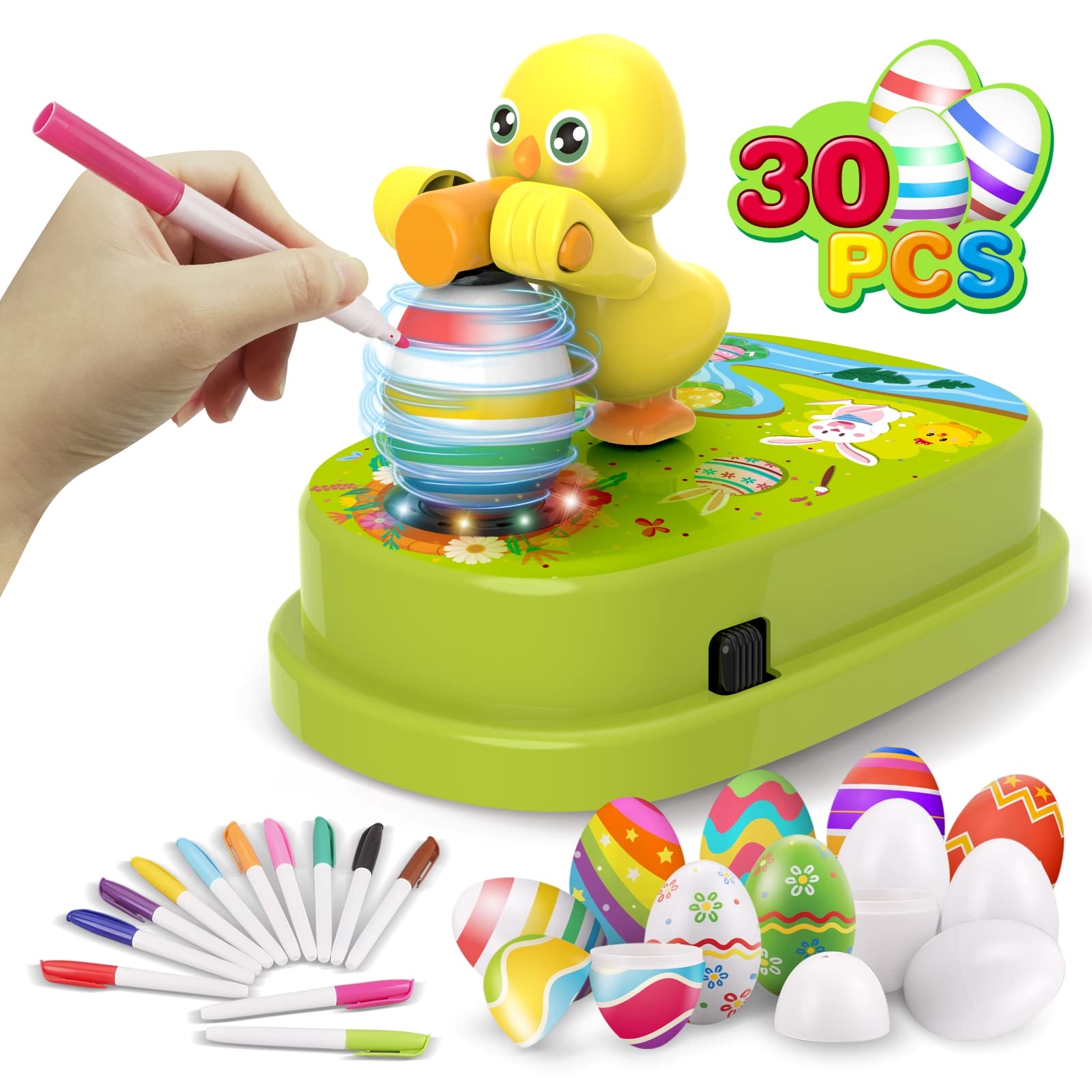 Engfa Easter Egg Decorating Spinner demonstrates secure clamping and smooth rotation.