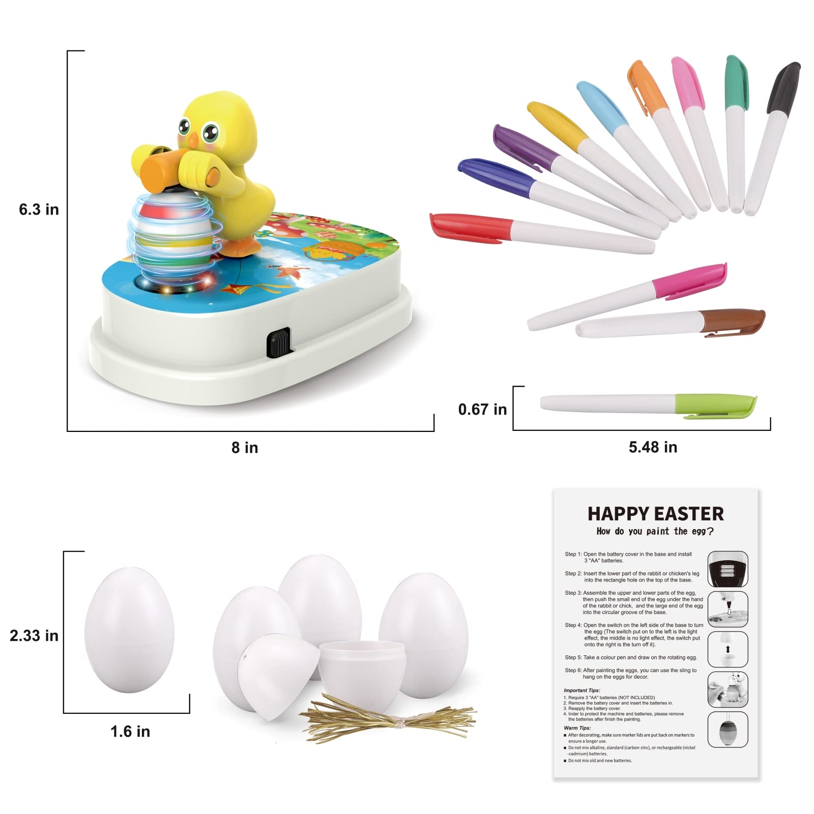 Engfa Easter decorating kit for kids' creative art projects