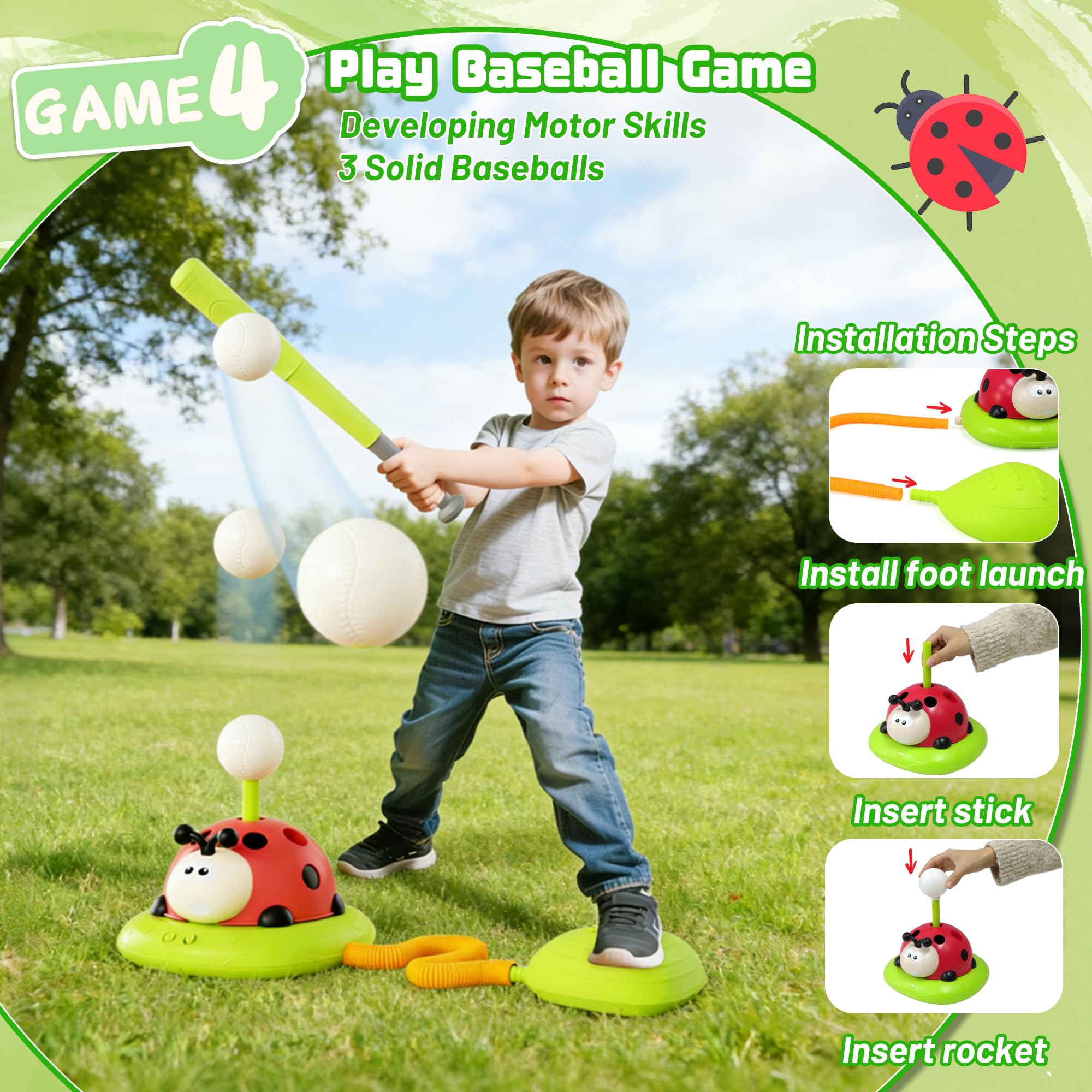 Engfa stomp rocket launcher showcases battery-free launch action.
