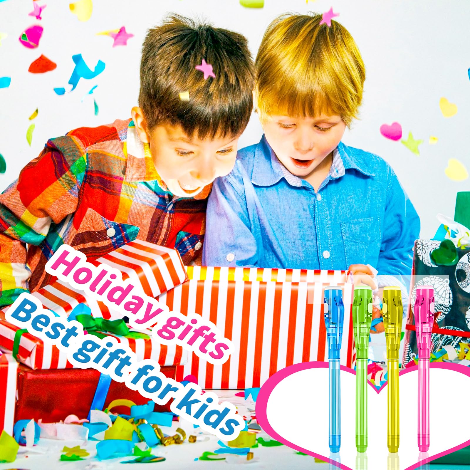ENJOCASES safe, child-friendly invisible ink pen design for kids