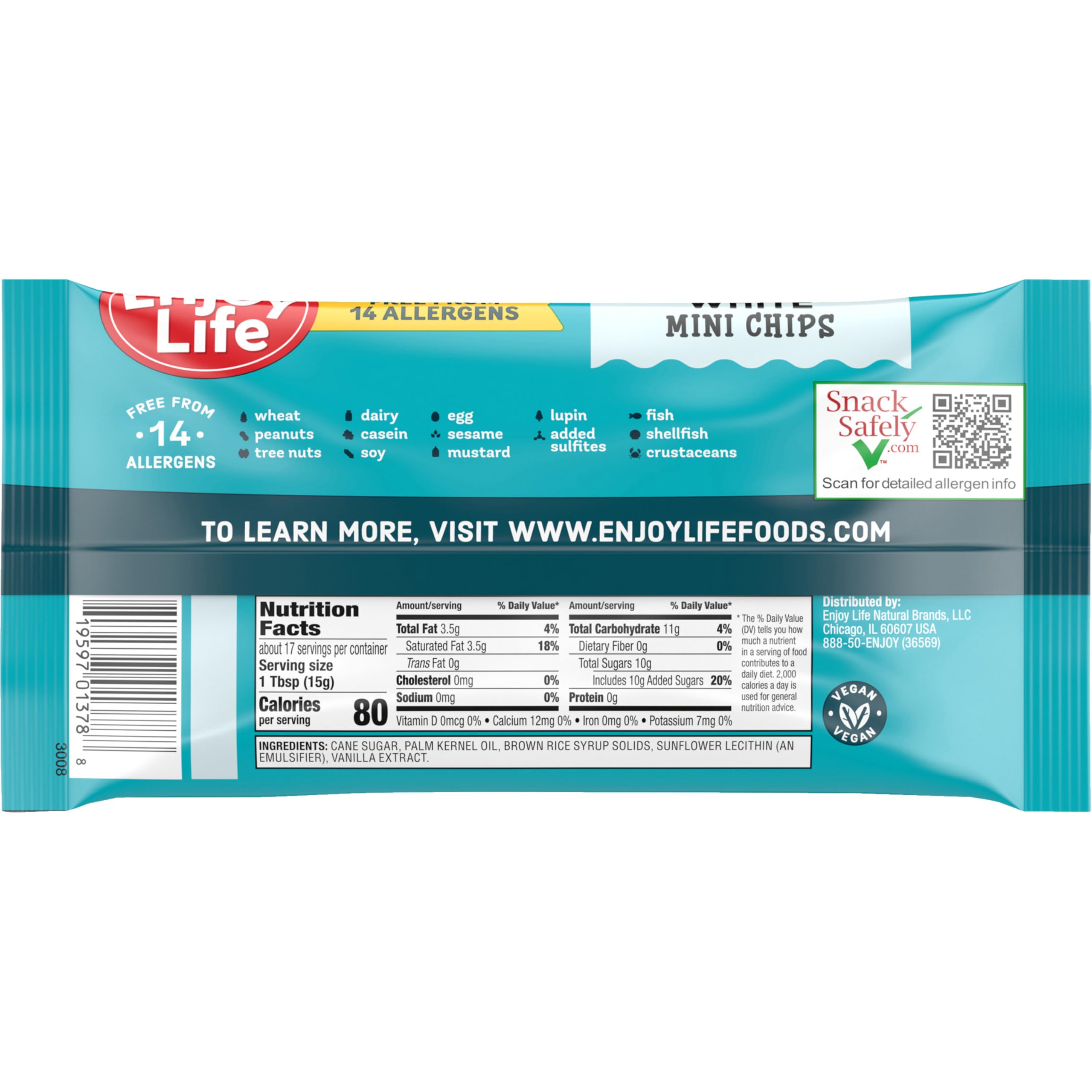 Cookies baked with Enjoy Life mini chips.