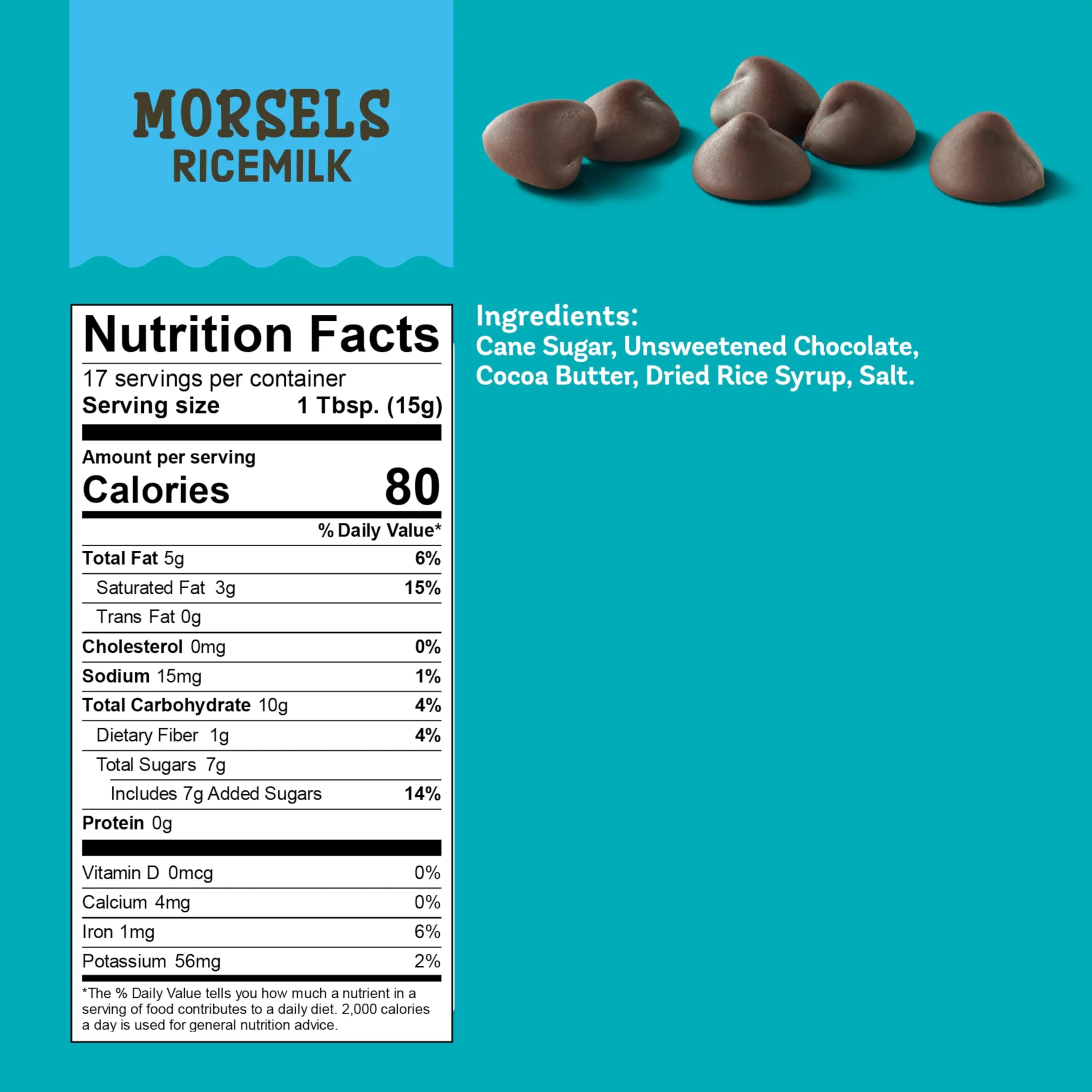 Back label of Enjoy Life Ricemilk Morsels highlighting allergen information.