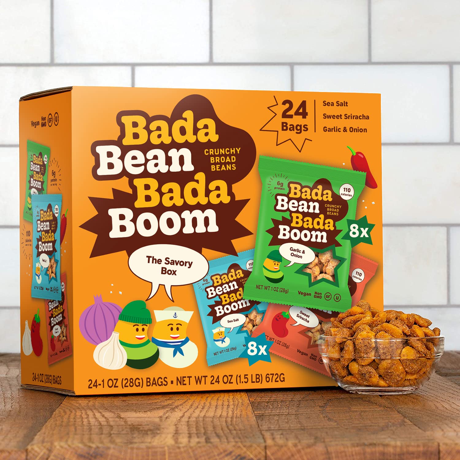 Enlightened Bada Bean Bada Boom roasted fava beans aroma enhances snacking