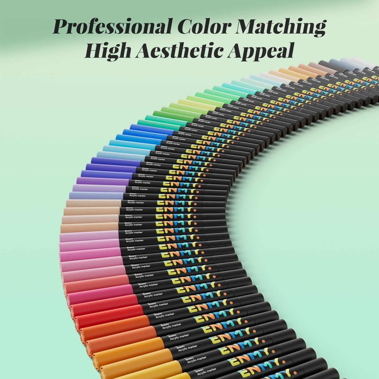 ENMY markers on glass enable decorative, durable home decor.