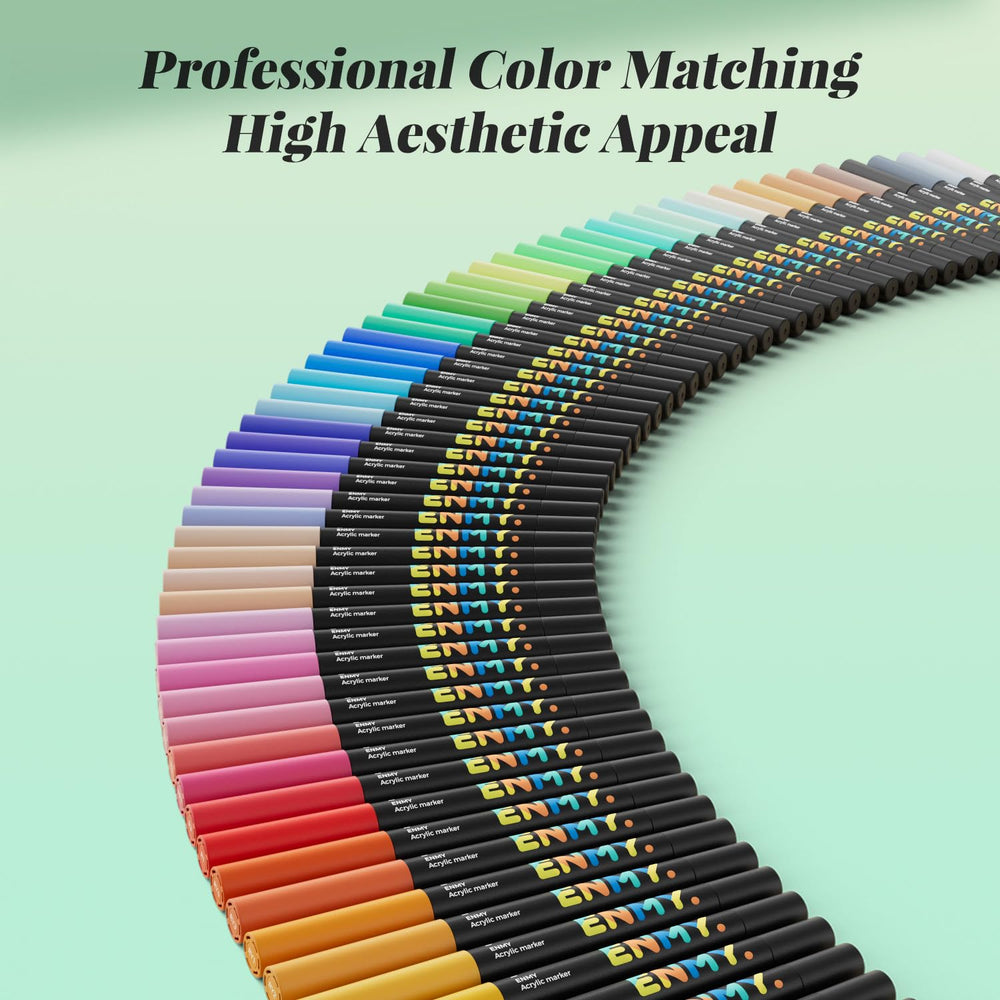 ENMY markers on glass enable decorative, durable home decor.