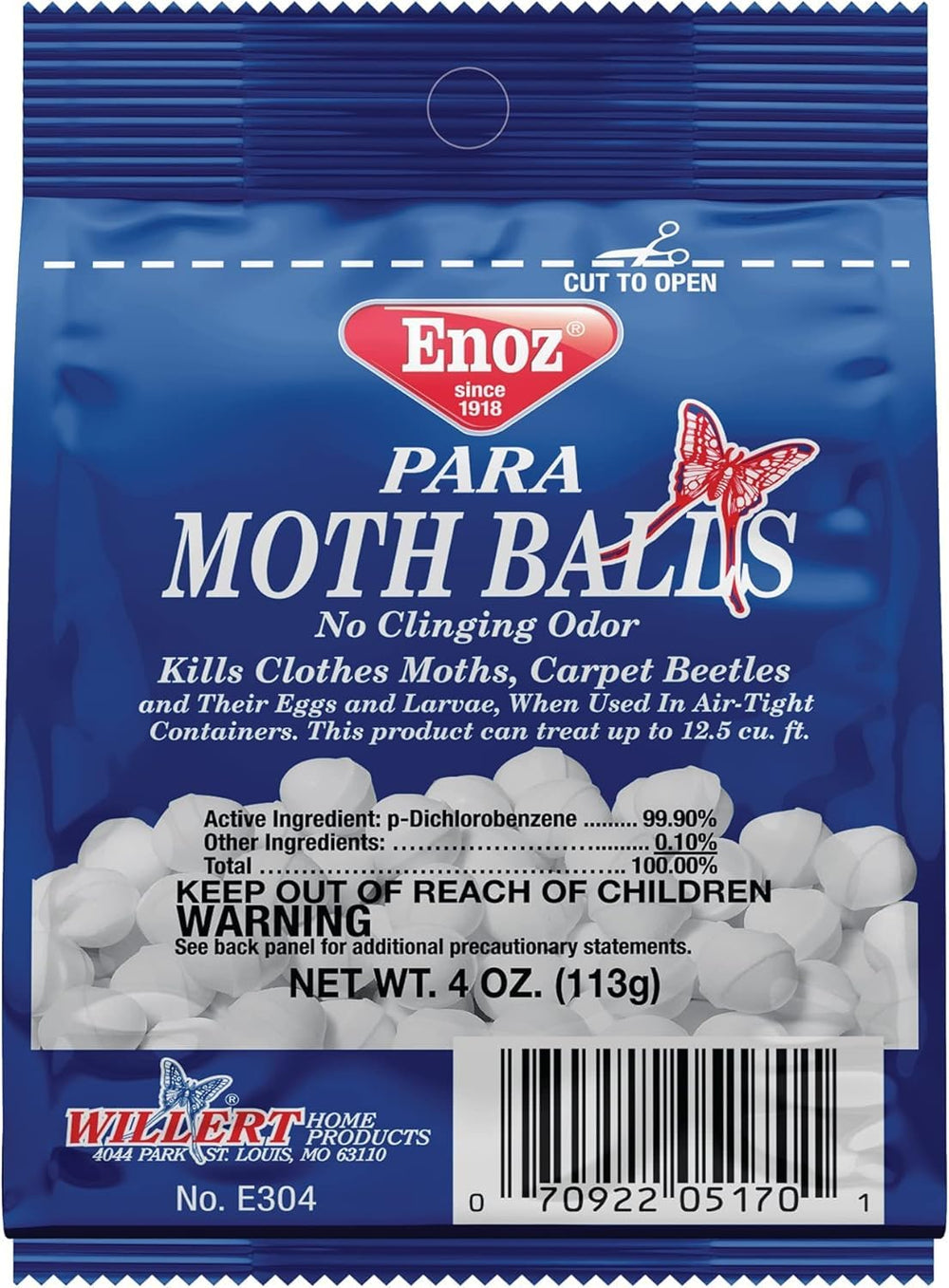Enoz Moth Balls placed inside an airtight container for seasonal fabric protection.