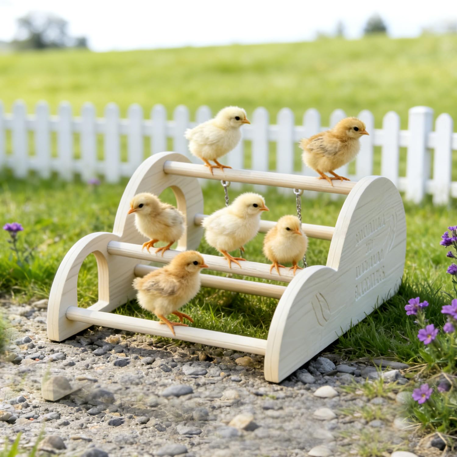 Perchoir Enrichoice poules texture antiderapante pour meilleure prise.