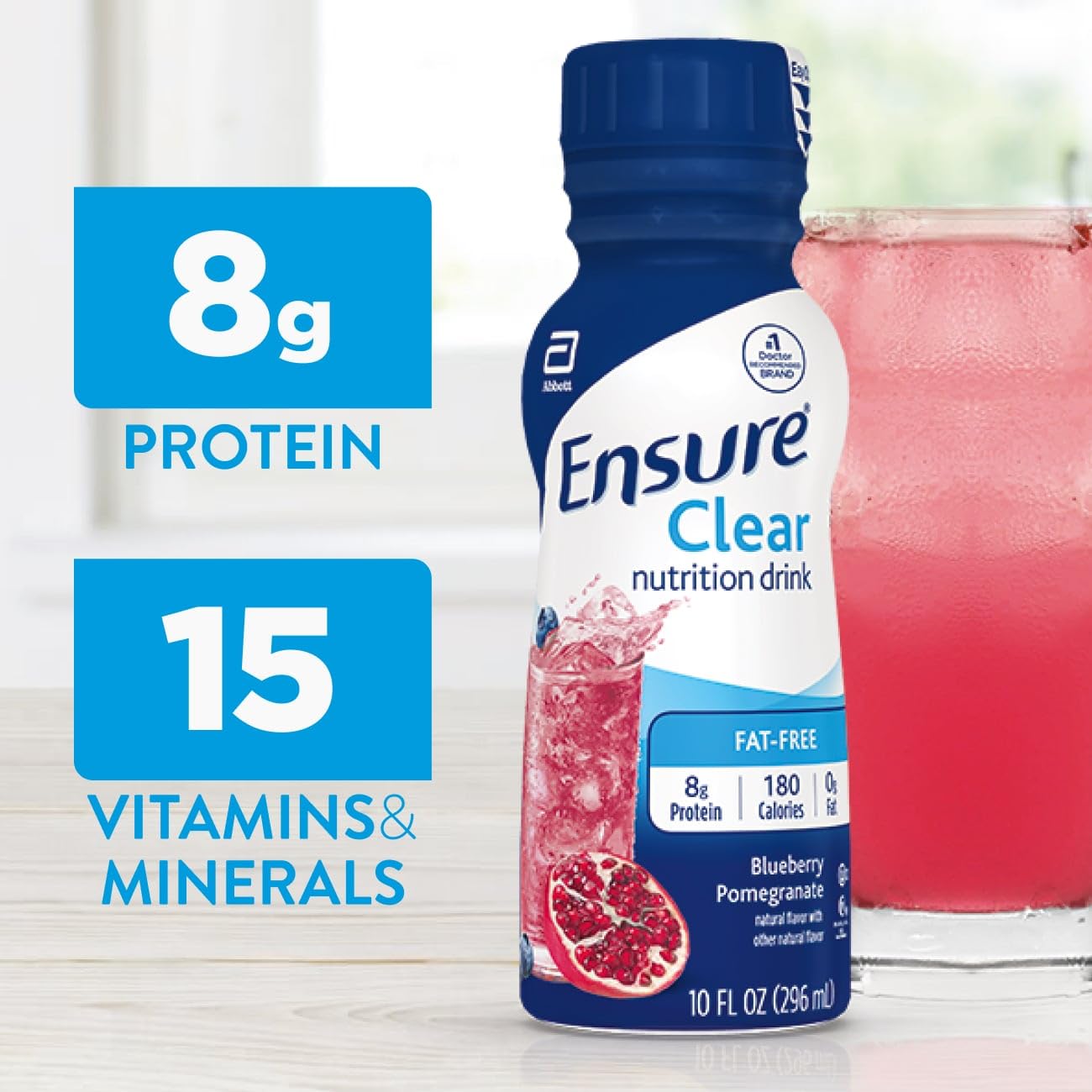 Ensure Clear vitamins and minerals label supports daily wellness goals