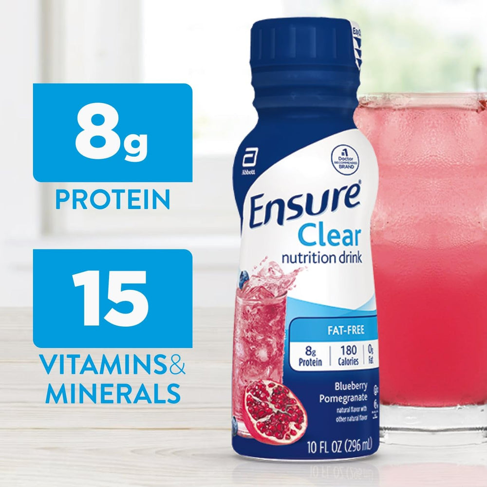 Ensure Clear vitamins and minerals label supports daily wellness goals