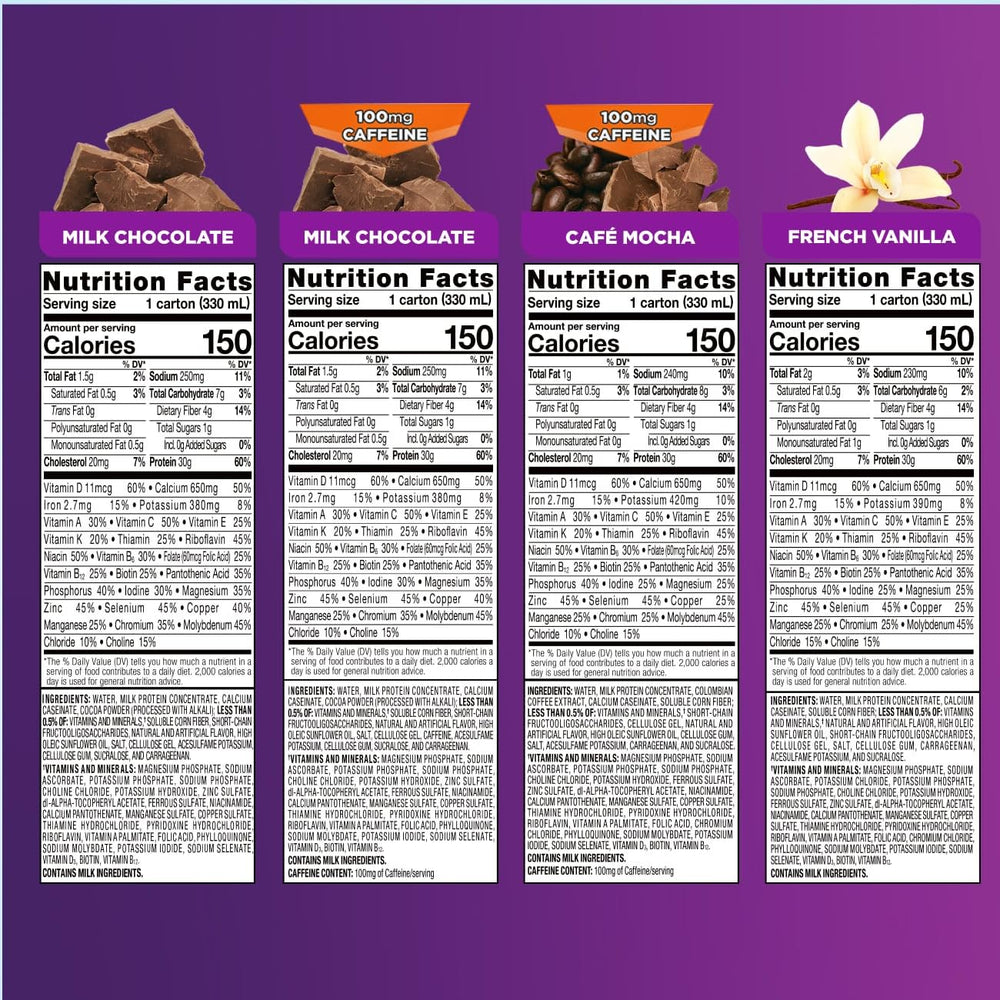 Ensure Max Protein 11oz bottle pour for on‑the‑go nutrition