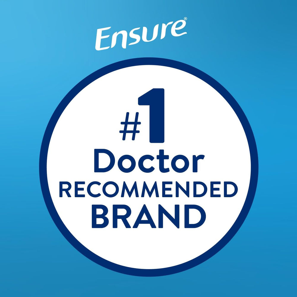 Ensure Original Milk Chocolate bottle front highlights grab-and-go nutrition.