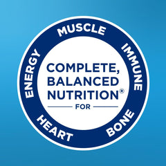 Ensure Original Milk Chocolate bottle side view highlights complete nutrition in a ready-to-drink format.