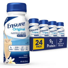 Ensure Original Vanilla Shake bottle displaying balanced nutrition for daily energy.